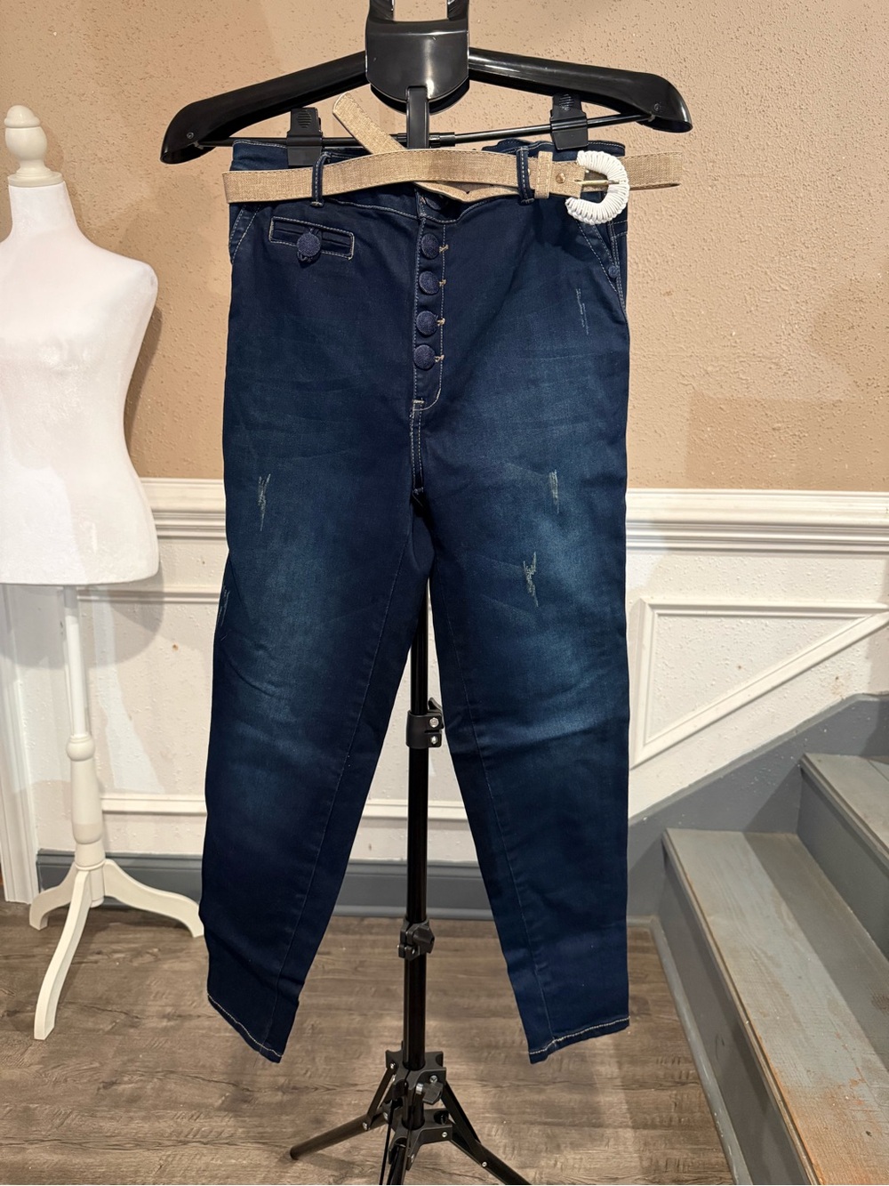 Colombian Dark Wash Butt Lift Jeans Size 9
